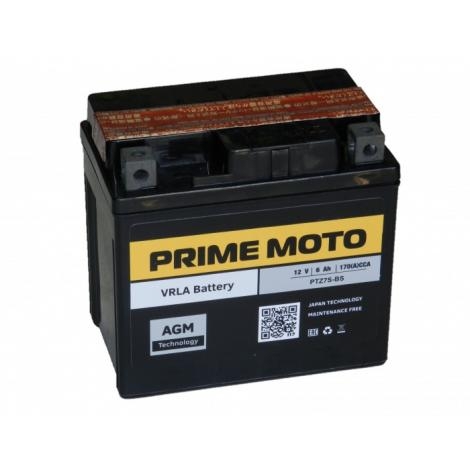 Мото аккумулятор PRIME MOTO PTX7L-BS AGM 7 Ач