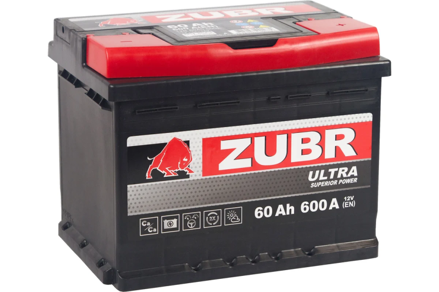 Аккумуляторная батарея ZUBR ULTRA 60 Ah ПП