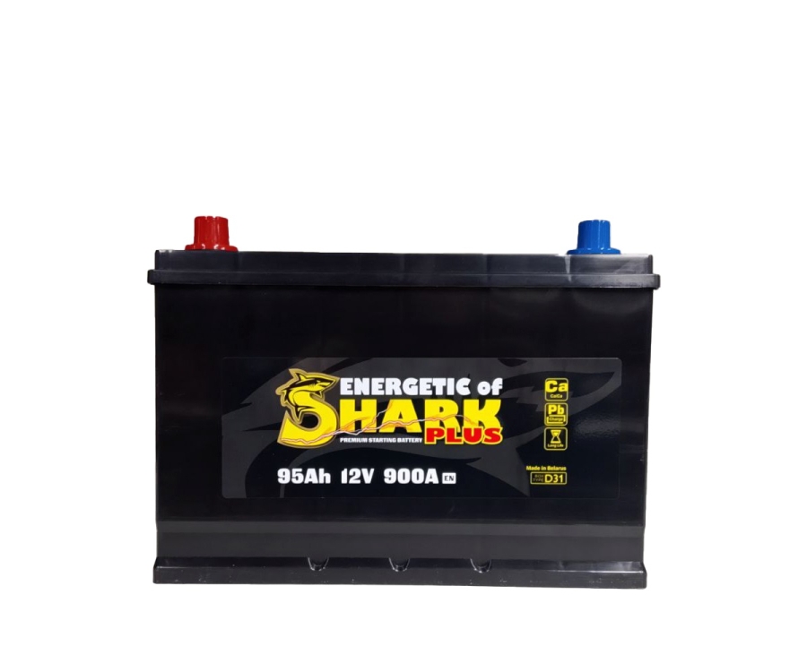 Аккумулятор, ENERGETIC SHARK PLUS, 95 Ah, азия, прямая полярность
